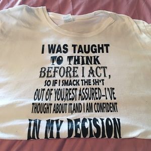 Tee with bracelet and earrings